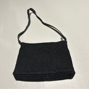 The Sak Woven Shoulder Bag - Black